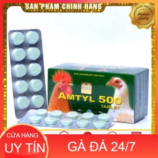 AMTYL 500 TRl TANG, SỔ MŨI, KHÒ KHÈ CHO GÀ ĐÁ 1 HỘP 10 VỈ