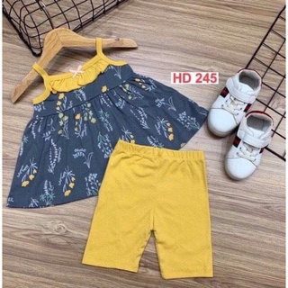 Bộ 2 dây bé gái cotton chất mát