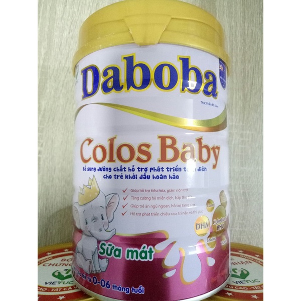 Sữa non dành cho trẻ 0-6 tháng Colos baby Daboba 900g - Miễn dịch tốt, hấp thu khỏe, tăng cân