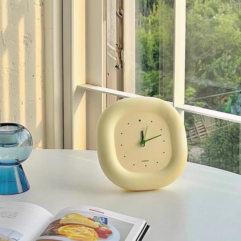 Đồng hồ treo tường để bàn trang trí phòng khách, phòng ngủ phong cách Hàn Quốc -may.decor