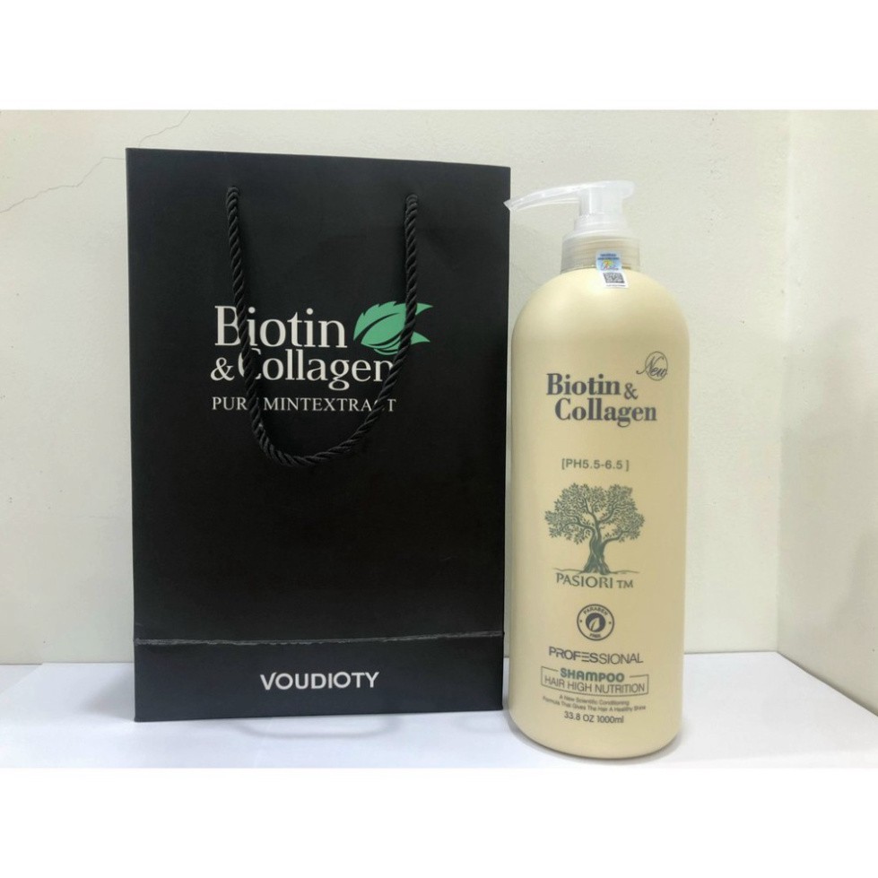 Dầu Gội Cặp Collagen Trắng, Cặp Dầu Gội Biotin Dưỡng Tóc Suôn Mượt ,Phục Hồi Tóc Khô Xơ, Lưu Hương Thơm Lâu Cả Ngày-SALE