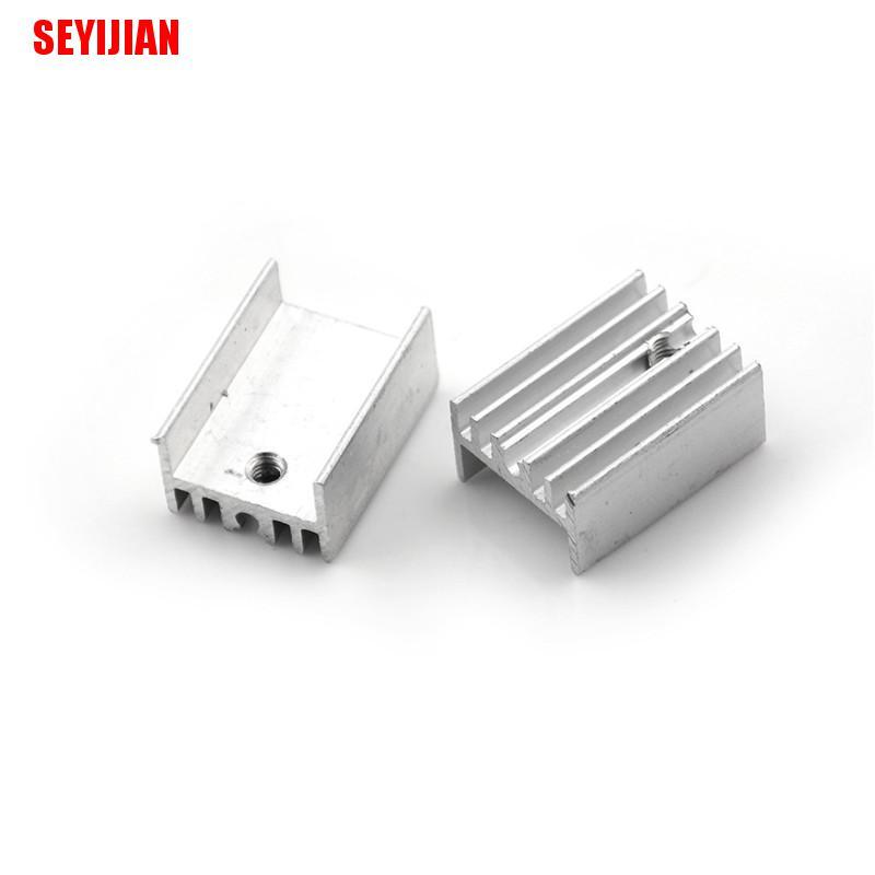 Bộ 10 Miếng Nhôm Tản Nhiệt Cho Bán Dẫn To-220 20x15 X 10mm