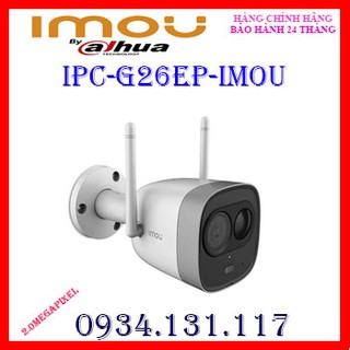 Camera IP hồng ngoại không dây 2.0 Megapixel DAHUA IPC-G26EP-IMOU