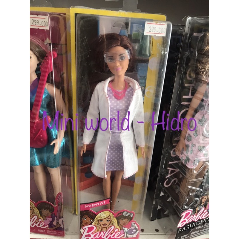 Búp bê Barbie nghề nghiệp nha nghiên cứu khoa học scientist chính hãng.