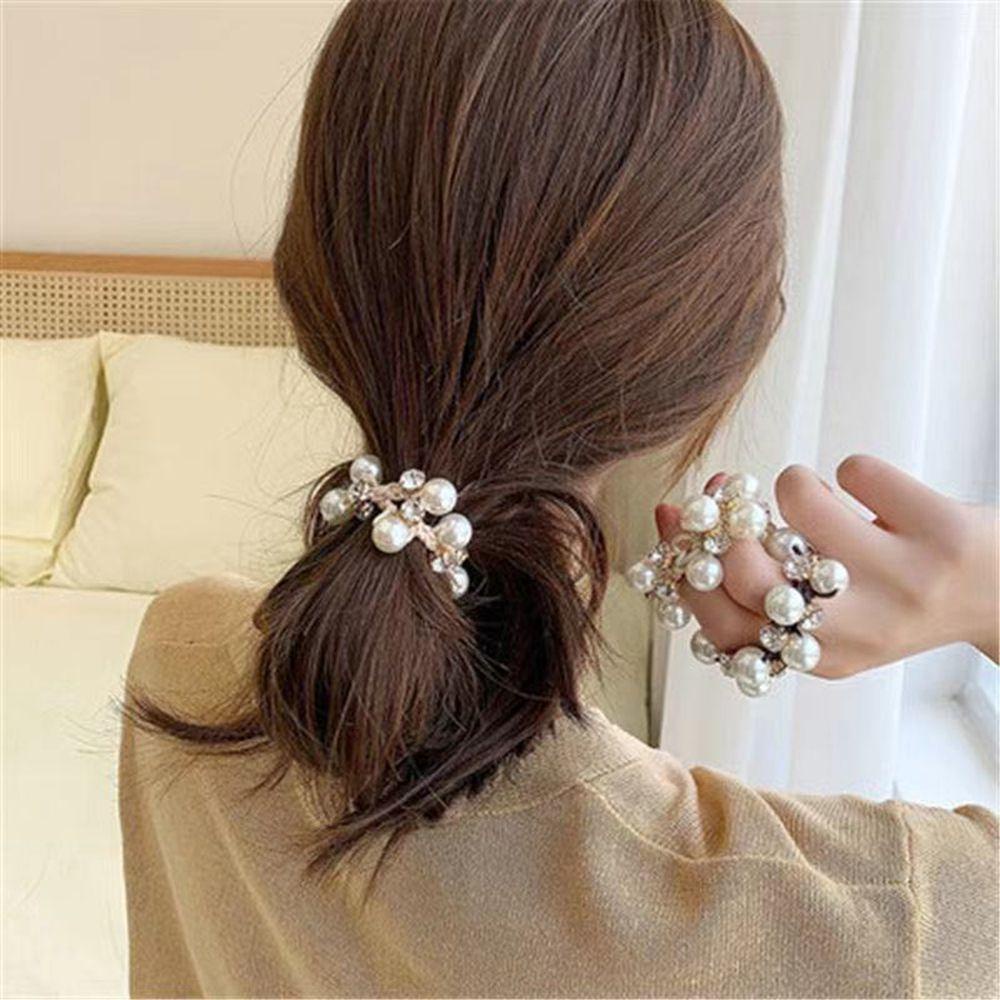 Dây Cột Tóc Thiết Kế Đơn Giản Dễ Thương Cho Nữ|Dây Cột Tóc Cao Su Thời Trang Cho Nữ