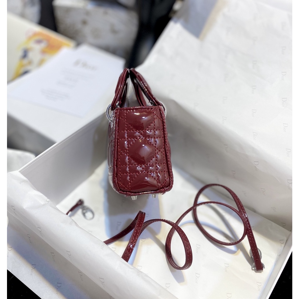 Túi Di Mini Size Da Bóng Tag Bạc FullBox Size 17