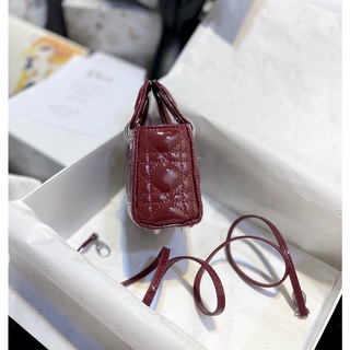 Túi Di Mini Size Da Bóng Tag Bạc FullBox Size 17