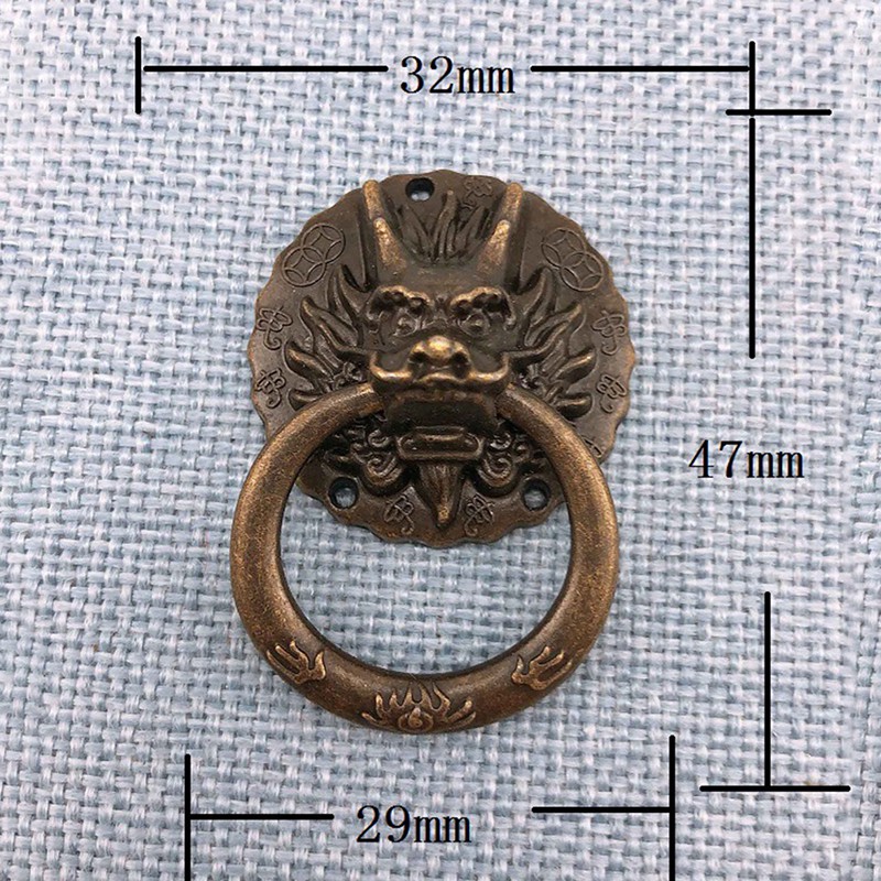 Set 10 Tay Nắm Cửa Hình Rồng Vintage