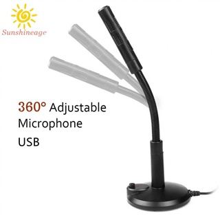 SUNAGE- ~USB Microphone Omnidirectional Replacement USB For PC Desktop Laptop Mic【SUNAGE-HOT Fashion】