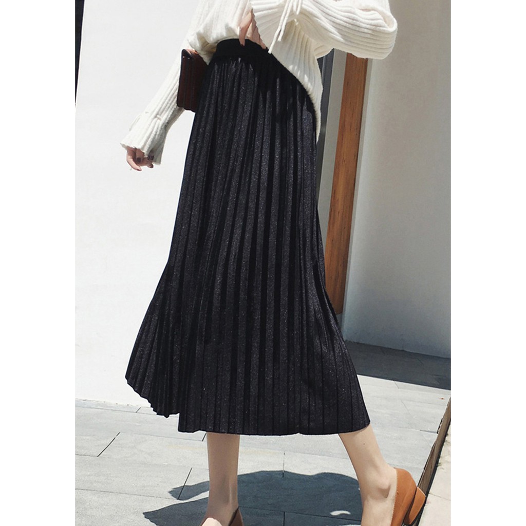 Chân váy dập ly dáng dài | BigBuy360 - bigbuy360.vn