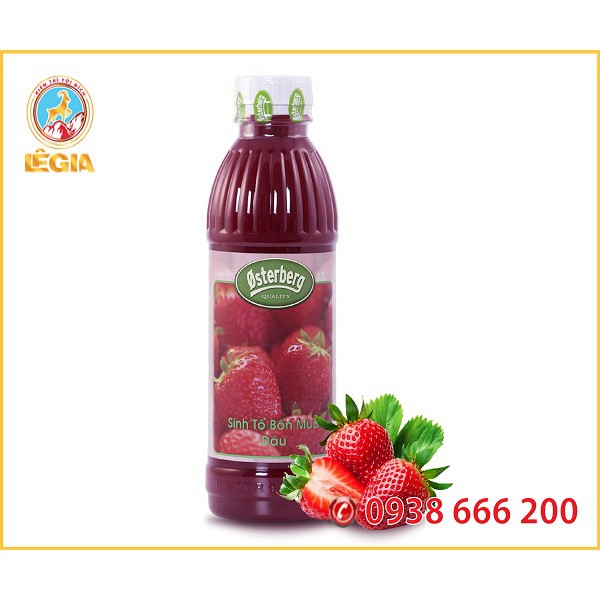 SINH TỐ OSTERBERG DÂU 1L - OSTERBERG STRAWBERRY CRUSH