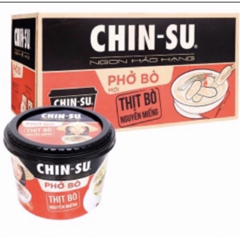 Phở bò Chinsu thịt bò nguyên miếng date mới T12🔥🔥🔥