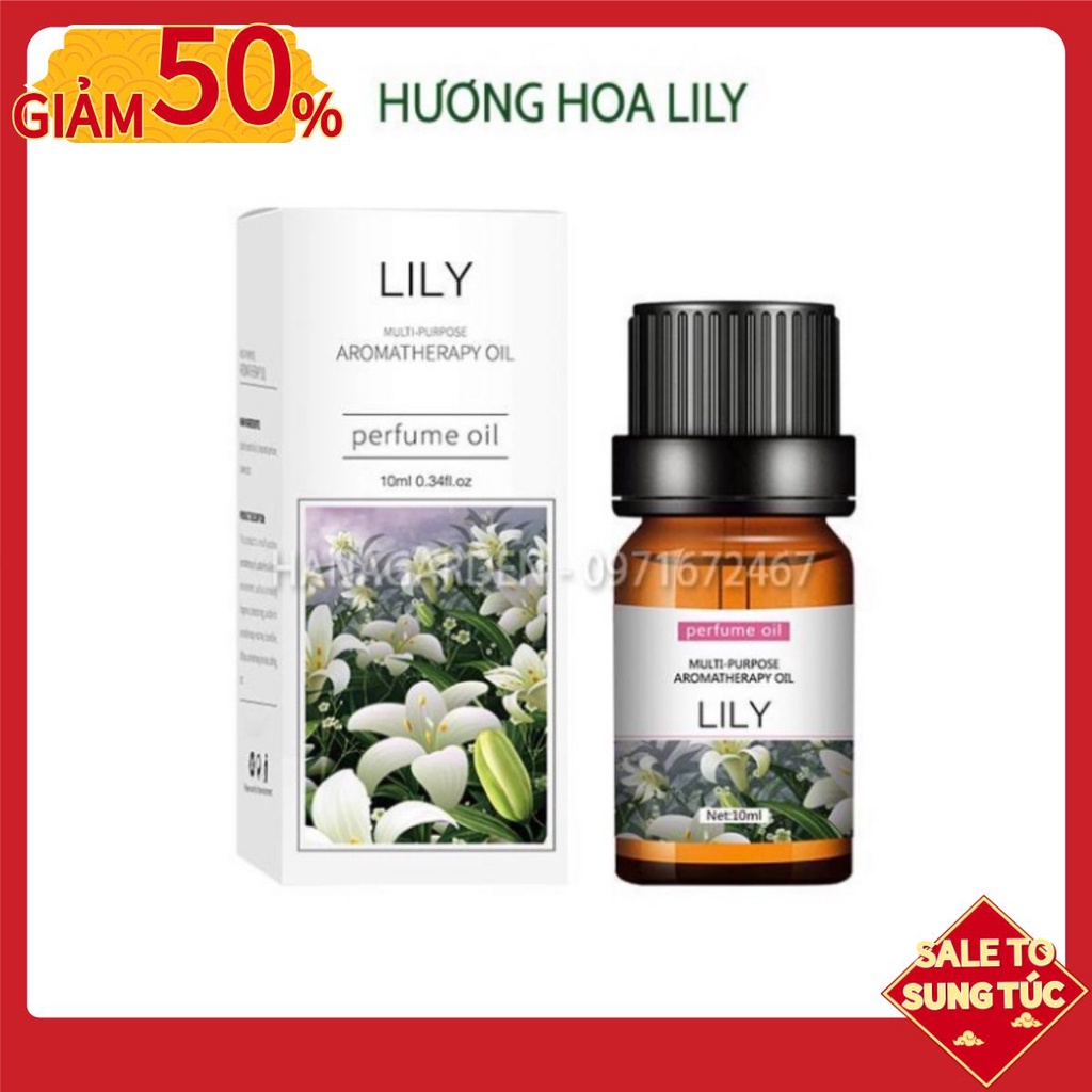 Tinh Dầu Hoa Bách Hợp (LiLy) Nồng Nàn Sang Trọng 🌷 MUA 5 TẶNG 1🌷 Thiên Nhiên Thư Giãn. Dung tích: 10ml