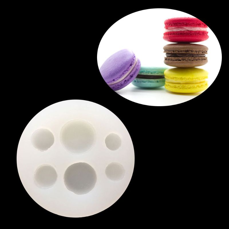 Khuôn Silicone Làm Bánh Macaron 3d