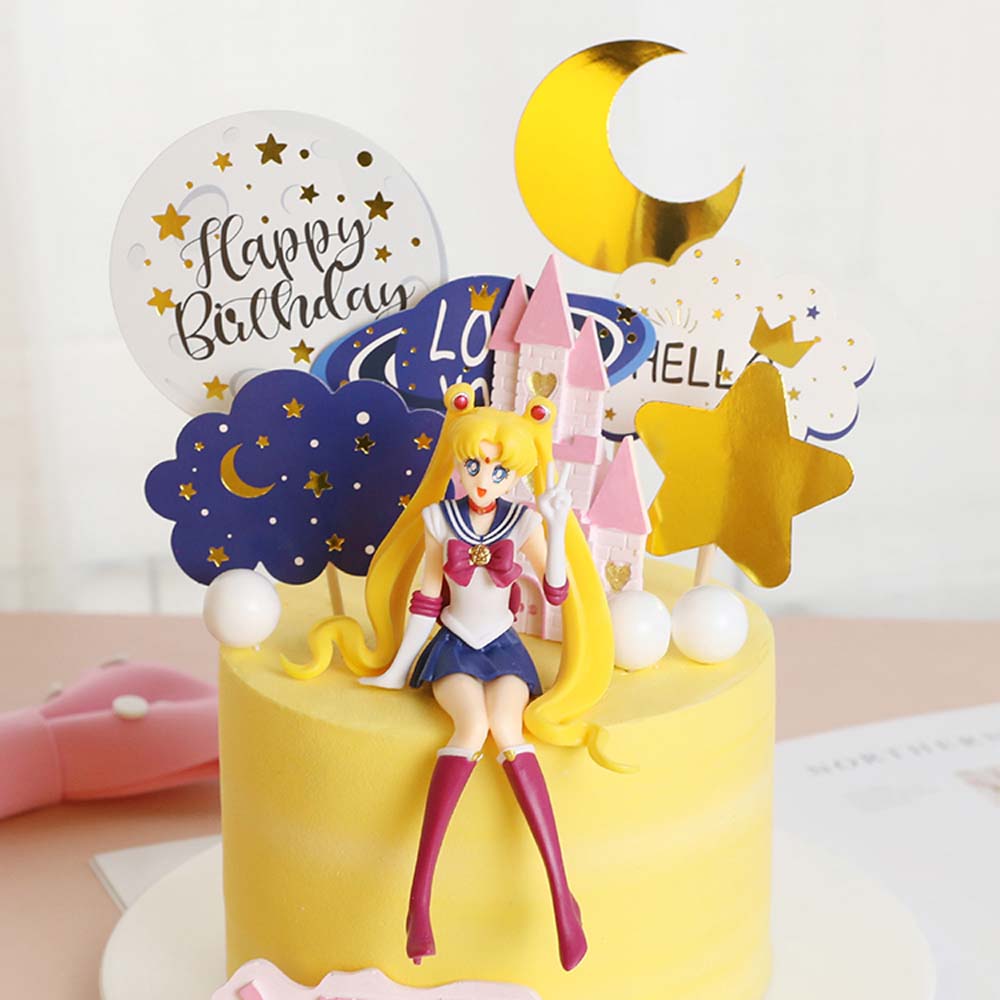 SAILOR MOON Mô Hình Đồ Chơi Nhân Vật Hoạt Hình Thủy Thủ Mặt Trăng