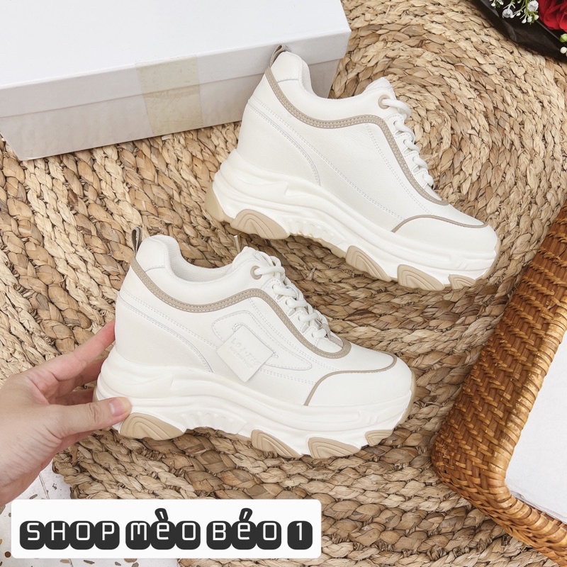 Giày thể thao độn đế viền tem đế cao fullbox hàng quảng châu cao cấp