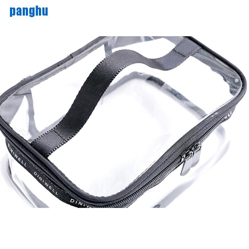 Túi Đựng Đồ Trang Điểm Bằng Nhựa PVC Trong Suốt Phối Khóa Kéo Tiện Lợi