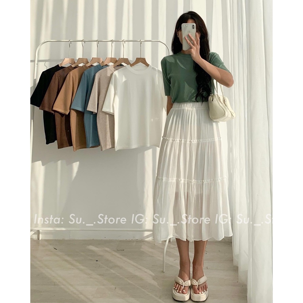 Chân váy voan 2 lớp 2 tầng CV111 SUSTORE