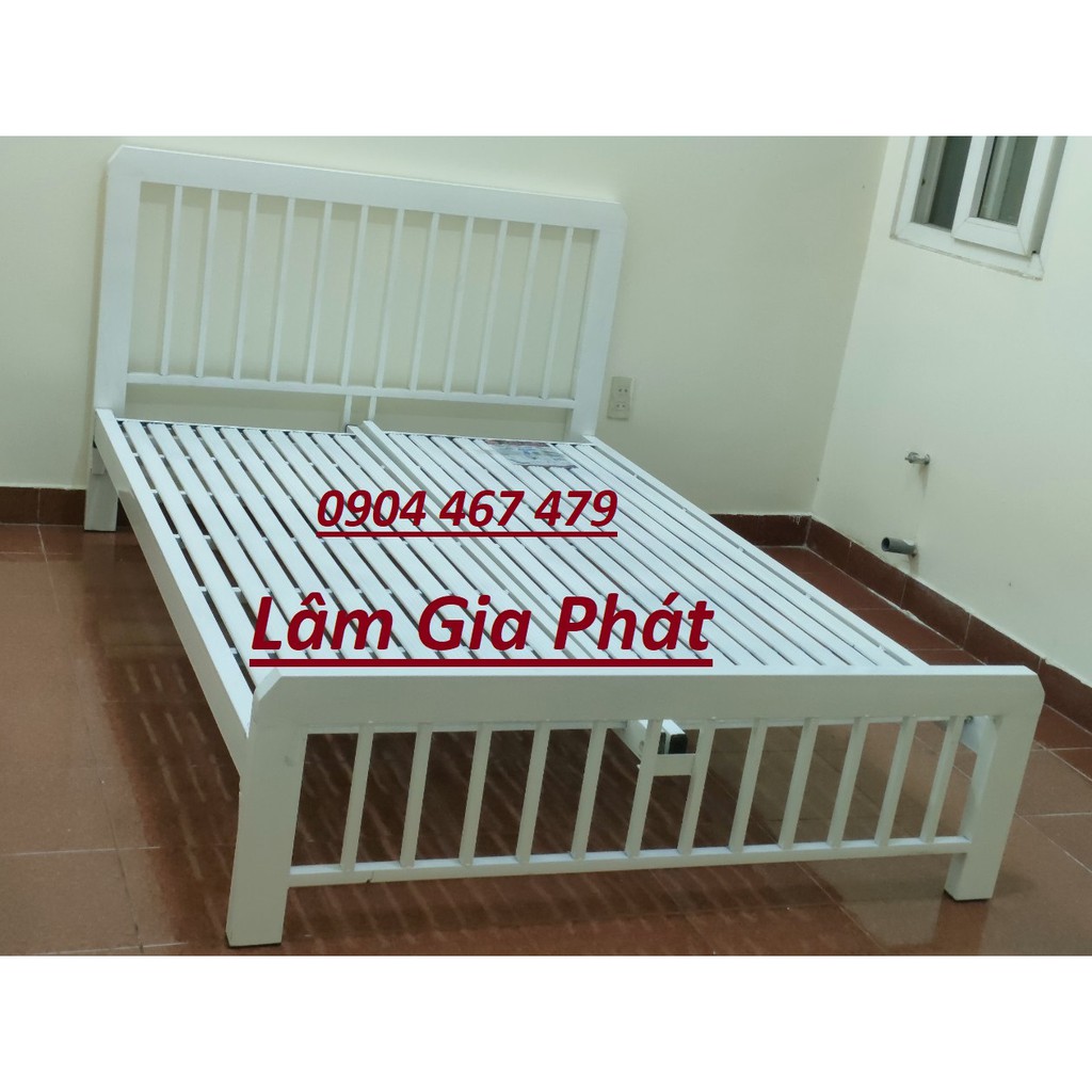 Giường sắt  - giường ngủ trắng tinh giá rẻ - đẹp - freeship