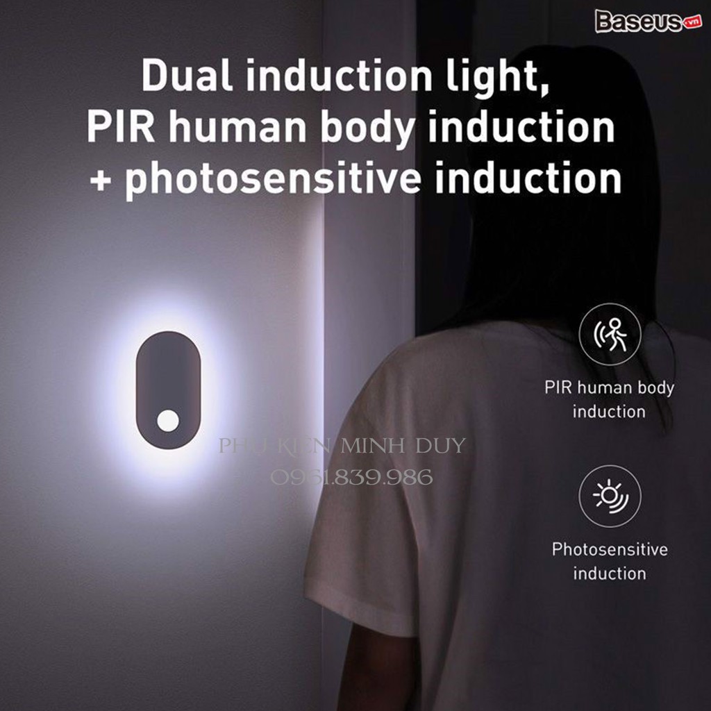 Đèn cảm ứng chuyển động thông minh Baseus Sunshine Series (Entrance Edition,Human body Induction/ PIR Intelligent...)