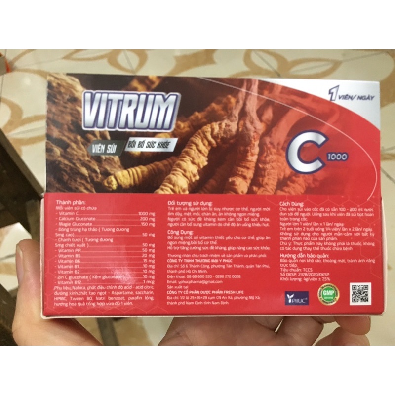 ✅ Viên C1000mg, viên sủi vitrum, C sủi Đông trùng hạ thảo, tăng sức đề kháng, bổ sung vitamin