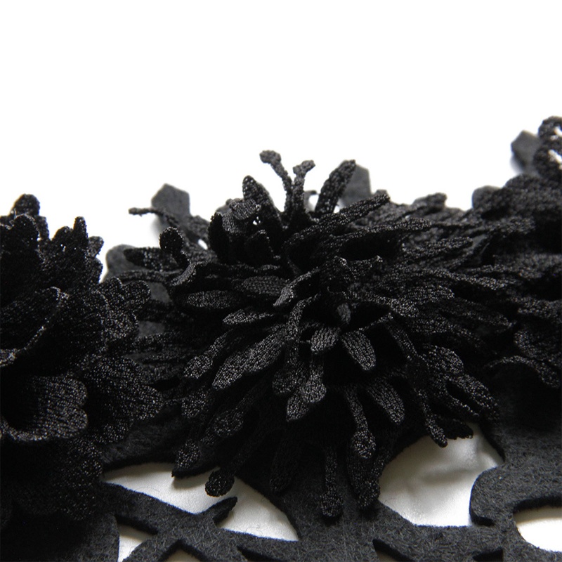 Băng Đô Cài Tóc Hình Vương Miện Phù Thủy Màu Đen Hóa Trang Lễ Valentine