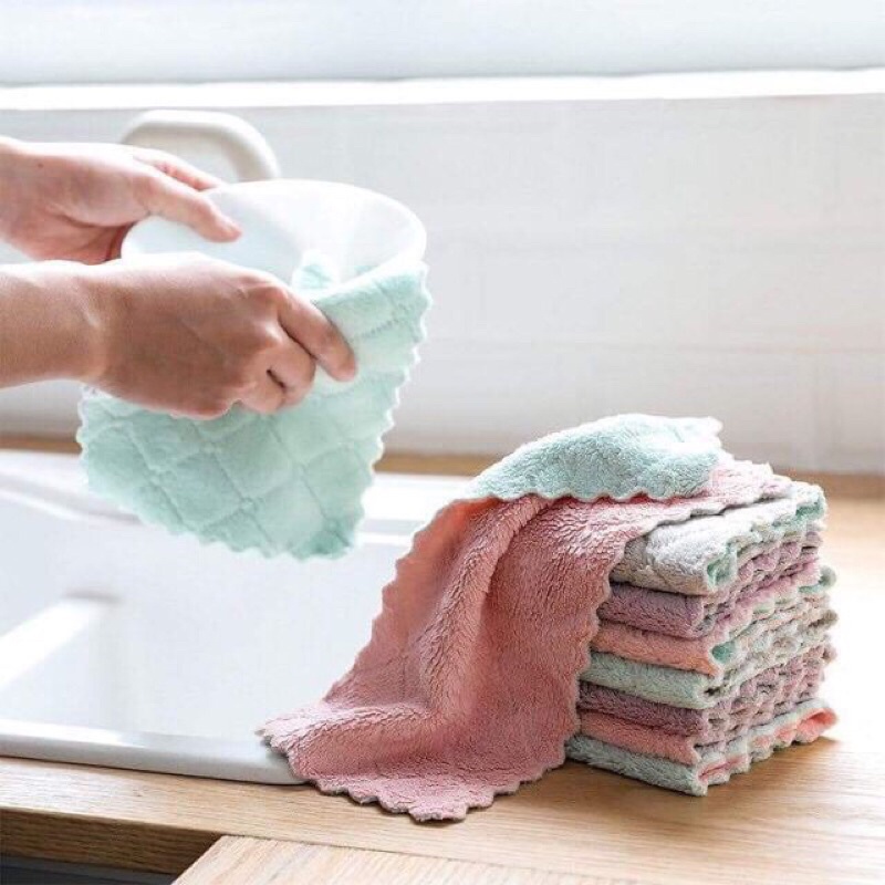 sét 10 chiếc khăn lau đa năng siêu thấm nước