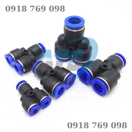 Đầu nối PY chữ Y khí nén, phun sương đầy đủ kích thước giá sỉ