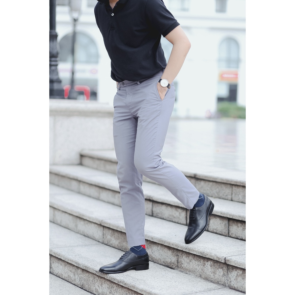 Giày Oxfords Buộc Dây Nam Da Bò Nguyên Tấm Santoro Mã M664 Đen