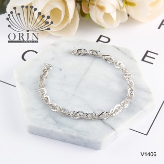 Lắc tay nữ dây khế trắng thiết kế cao cấp Orin V1406 ( Trắng)
