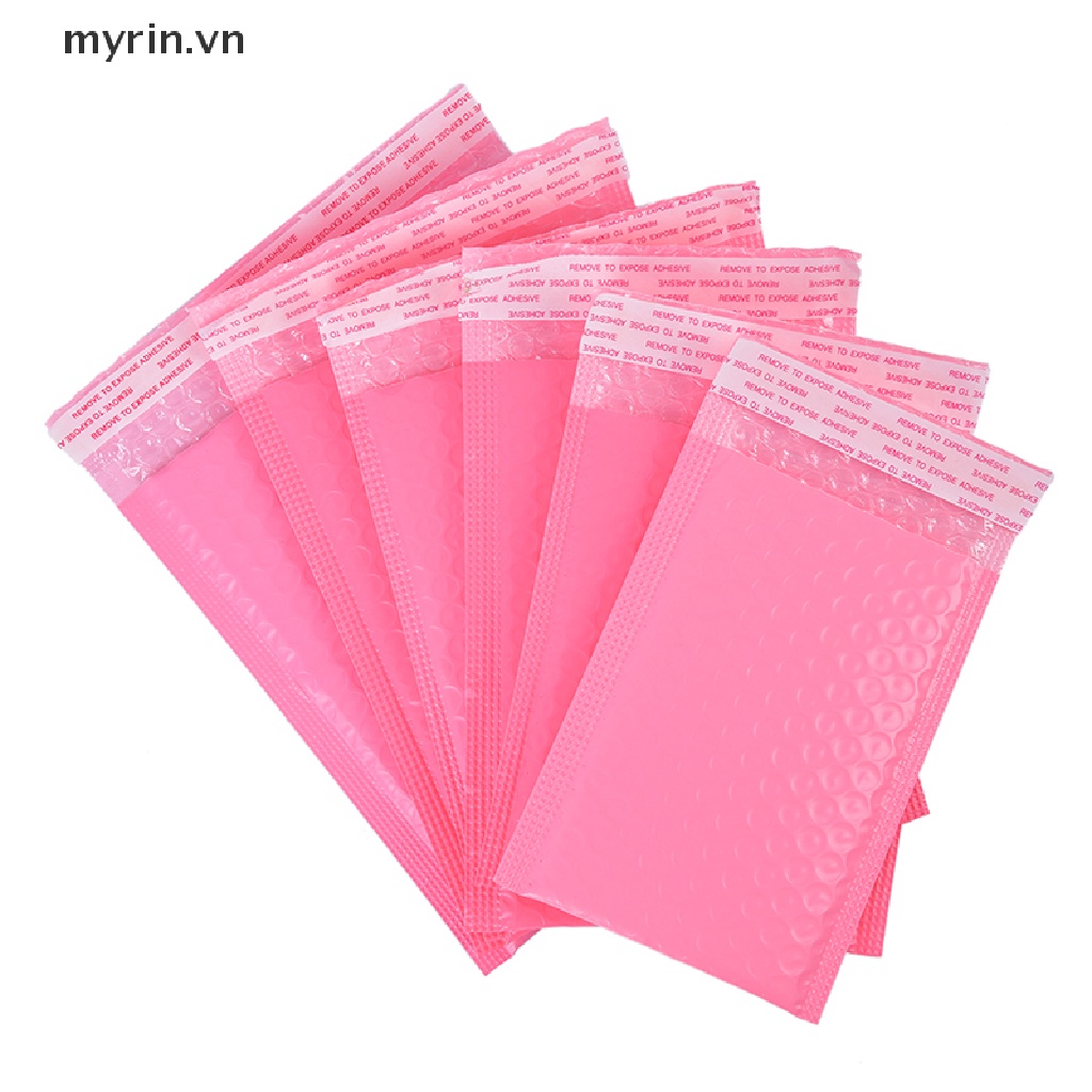 Set 10 Túi Bong Bóng Nhựa Màu Hồng