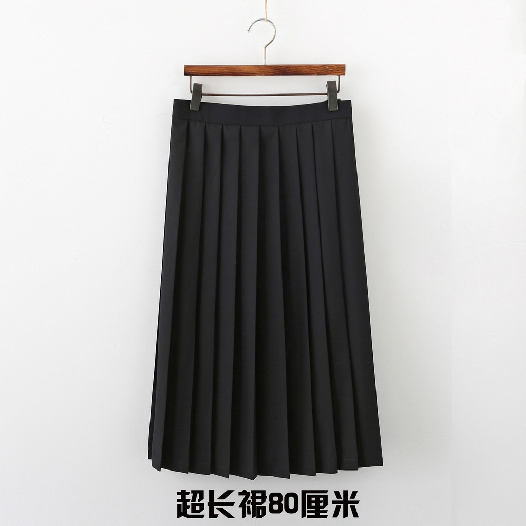 chân váy dàichân váy tennis◙∋[stock] jk váy ngắn kiểu đại học đồng phục xấu nữ dài Bộ đồ thủy thủ Nhật Bản xếp ly