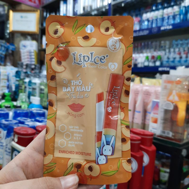 Son  dưỡng Lipice hồng cam 2.4g