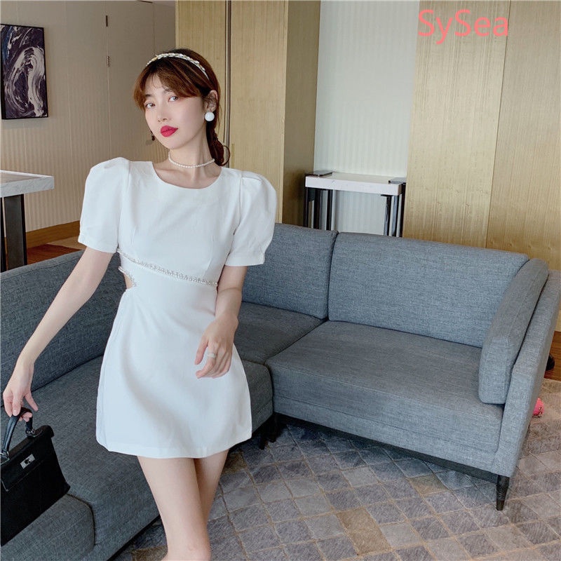 Đầm Màu Sắc Trơn Thời Trang Mùa Hè Pháp Dành Cho Nữ