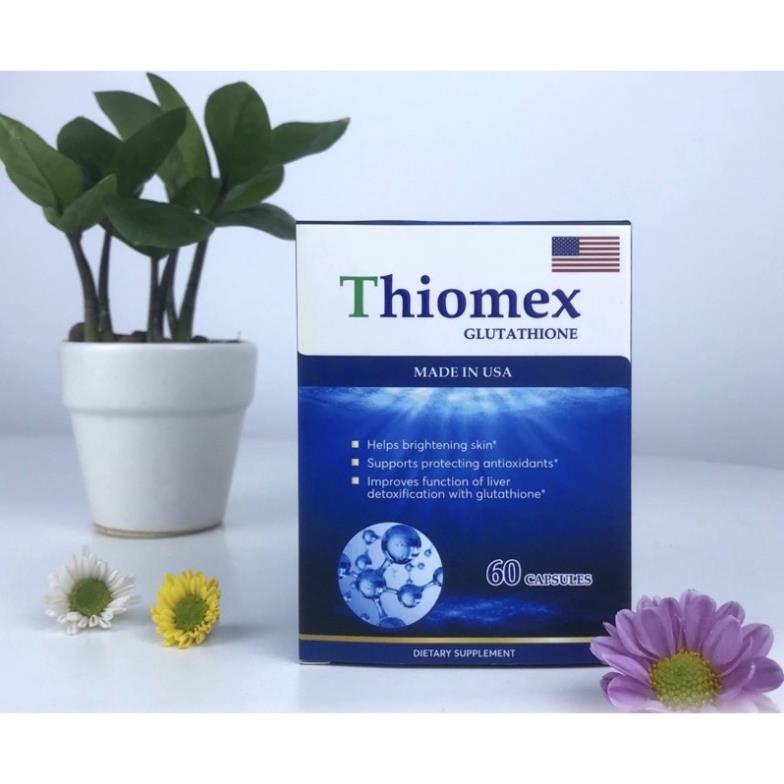 [CHÍNH HÃNG ] Thiomex GLUTATHIONE  - chống oxy hoá, giảm tinh trùng dị dạng - Hộp 60 viên