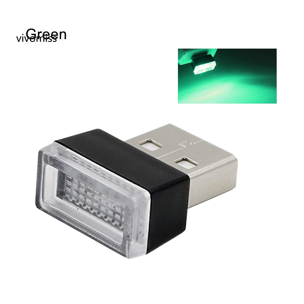 Đèn LED đầu cắm USB trang trí nội thất xe ô tô