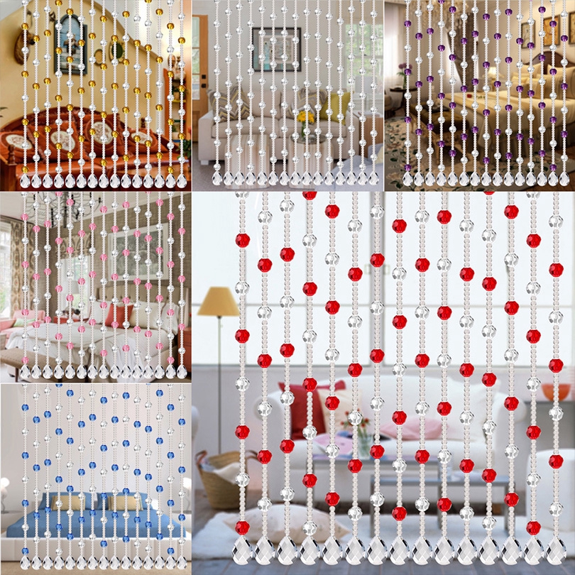 Rèm Cửa Chuỗi Hạt Pha Lê Sang Trọng Trang Trí Phòng Khách/Tiệc Cưới