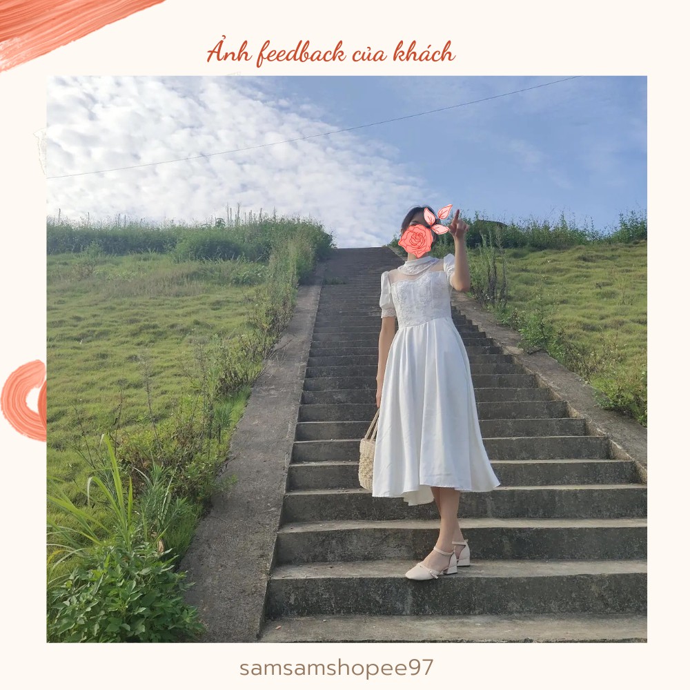 Đầm công chúa dáng dài cổ điển