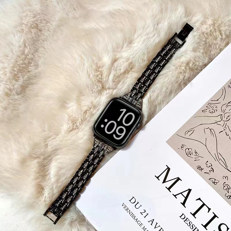 Dây Đeo Inox Siêu Mỏng Cho Đồng Hồ Thông Minh Apple Watch 44mm 40mm 45mm 41mm 42mm iwatch series 7 6 se 5 4