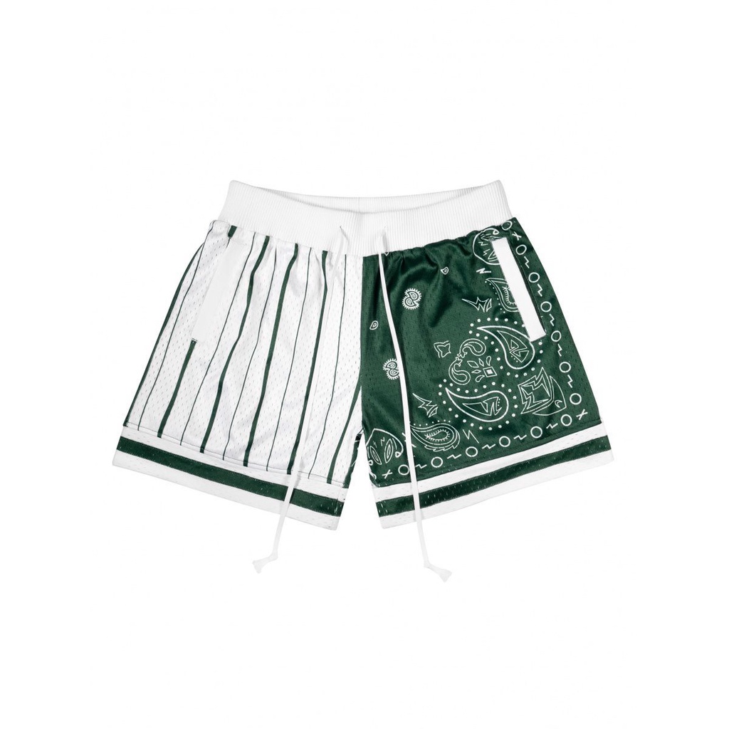 Reserff Quần Short Hai Lớp In Họa Tiết Retro Phong Cách Mỹ Thời Trang Mùa Hè Cho Nam