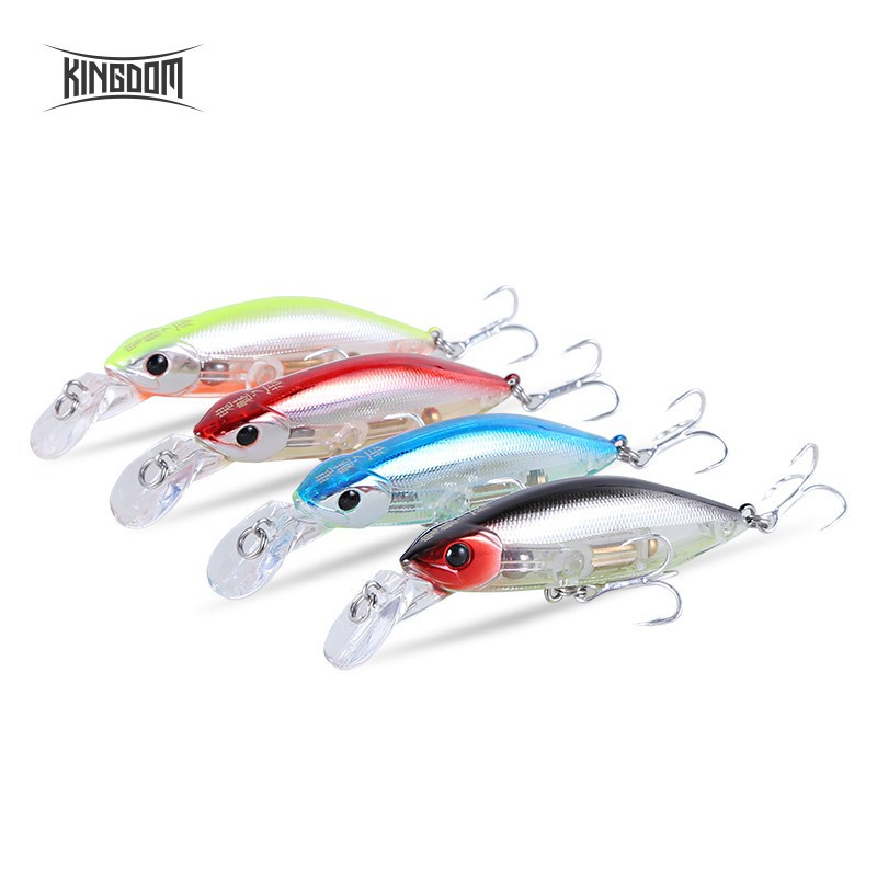 Mồi câu cá nhân tạo Kingdom Minnow 55mm 7g hoặc 70mm 12g