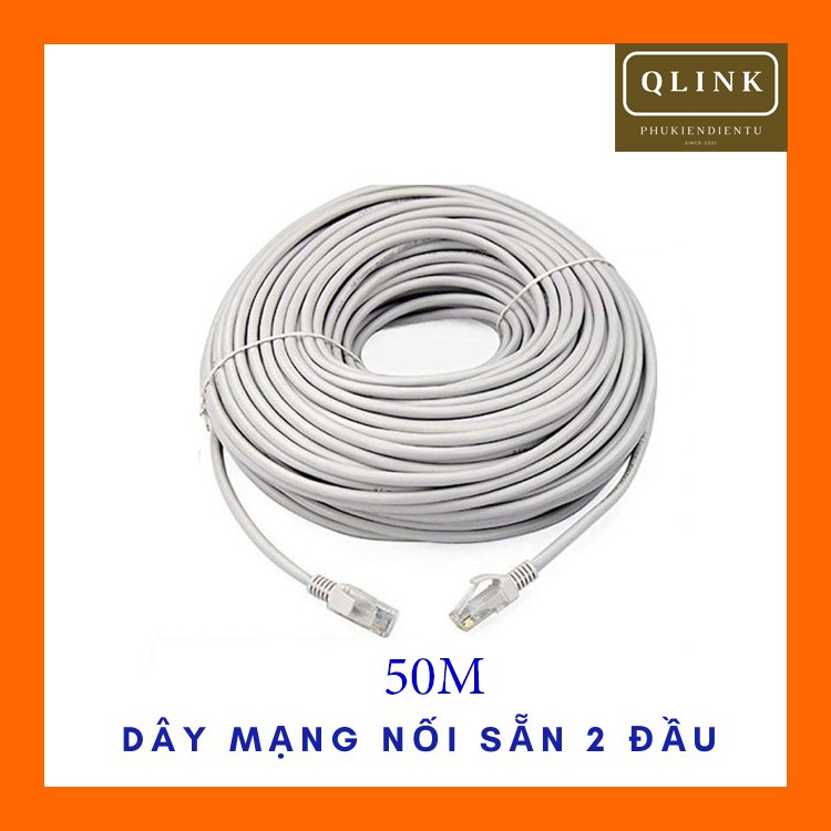 Dây mạng lan bấm sẵn 2 đầu cat5e 10m 15m 20m 25m 30m 40m 50m 60m internet LUVIBA DM10