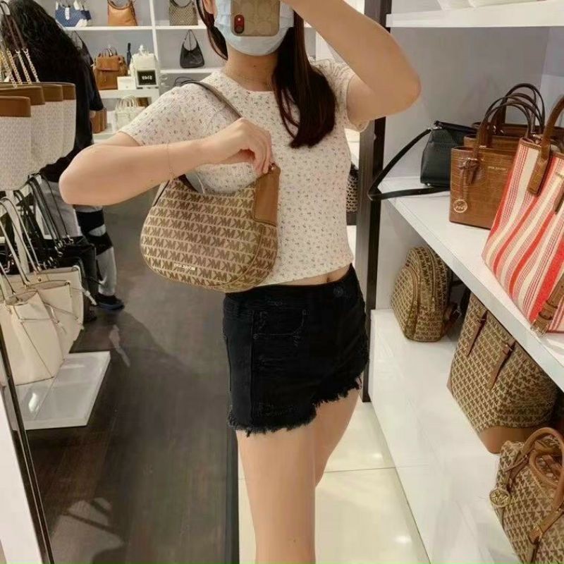 Túi đeo 2 kiểu MK nâu