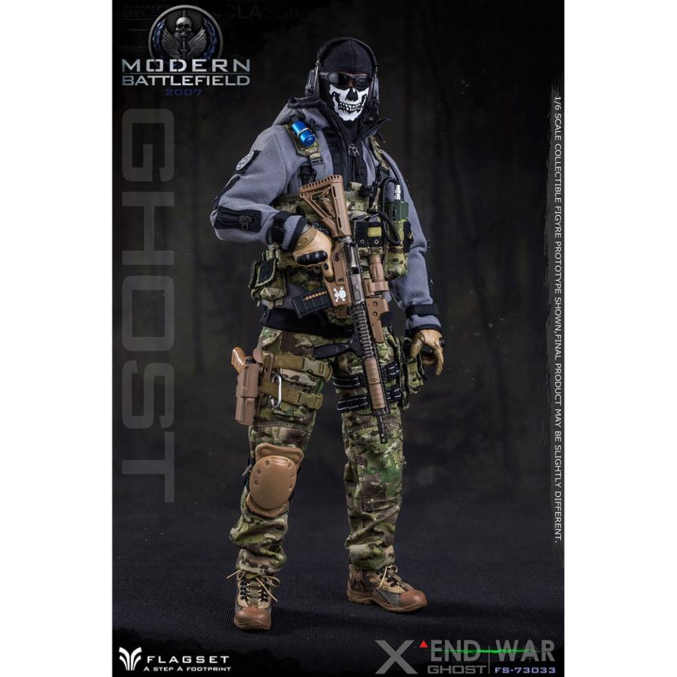 Mô hình lính nam 1:6 Flagset FS73033 End War Ghost X chính hãng, nguyên SEAL