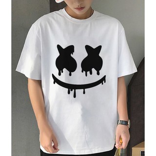 Thời trang nam nữ- Áo thun tay lỡ unisex mặt cười Máhmello có bigsize