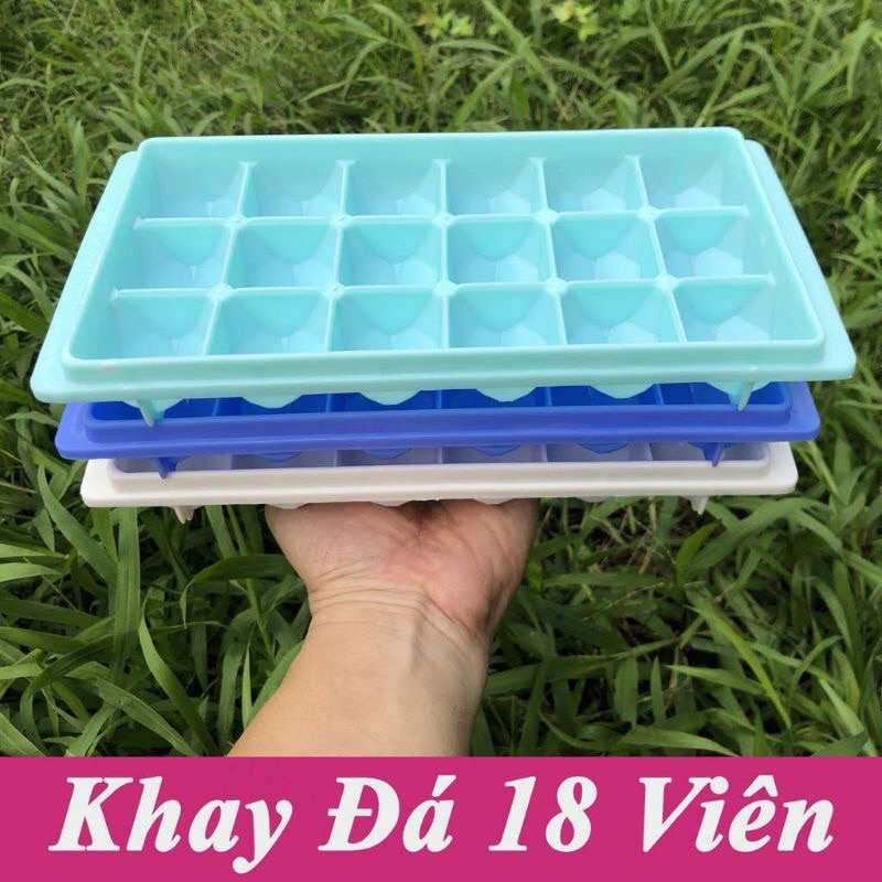 Khay Làm Đá nhựa 18 Viên Nhỏ Tiện Lợi