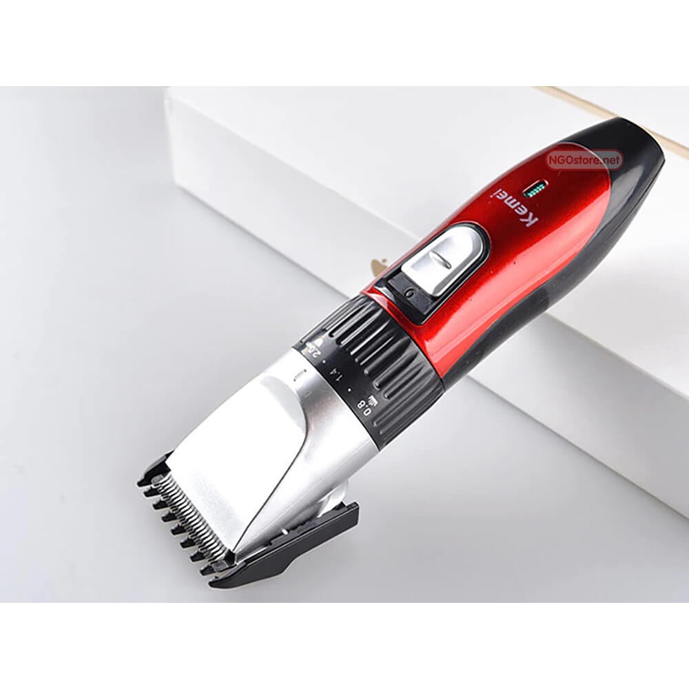 Tăng đơ cắt tóc gia đình-Tông đơ kemei km-730,cắt cho người lớn,cho trẻ nhỏ(kèm:Kéo tỉa-Kéo Cắt_Ngoáy tai)-BH 12 THÁNG