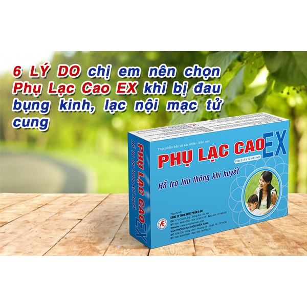 [CHÍNH HÃNG] Viên uống Phụ Lạc Cao Ex hộp 30 viên