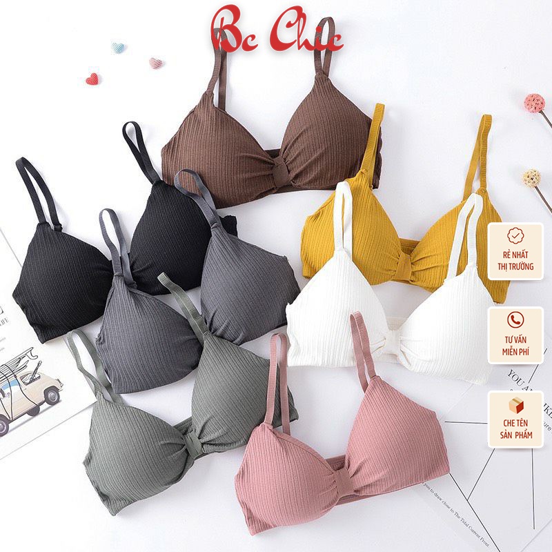 Áo Lót Nữ - Áo Bra Nữ 2 dây nâng ngực thắt nơ quyến rũ mẫu B308 BC_CHIC LINGERIE