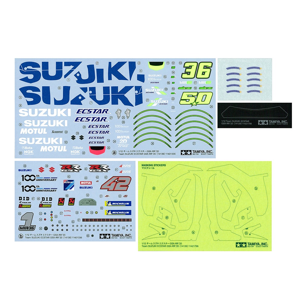 14139 Mô hình xe mô tô 1/12 SCALE Team SUZUKI ECSTAR GSX-RR '20